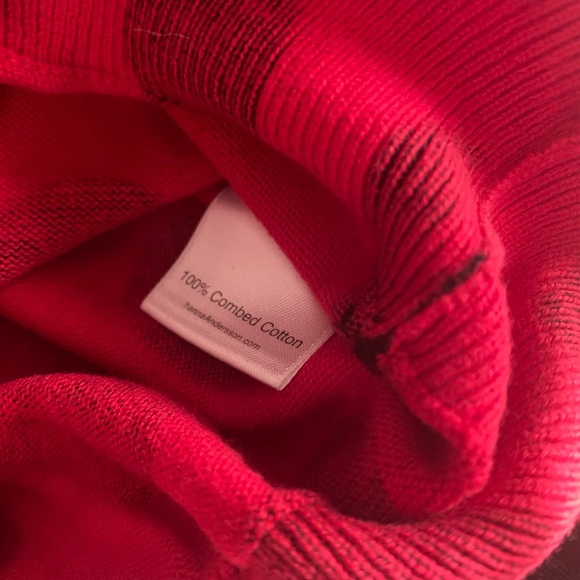 Hanna Andersson red with black polka dots button up sweater - Picture 9 of 9